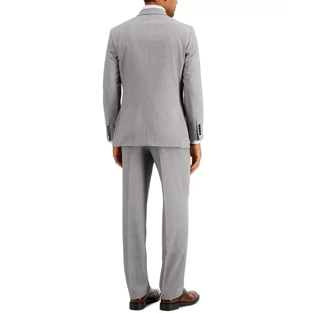 Nautica Men's Modern-Fit Bi-Stretch Suit Blazer‎ Jacket Size 38S Grey E071127